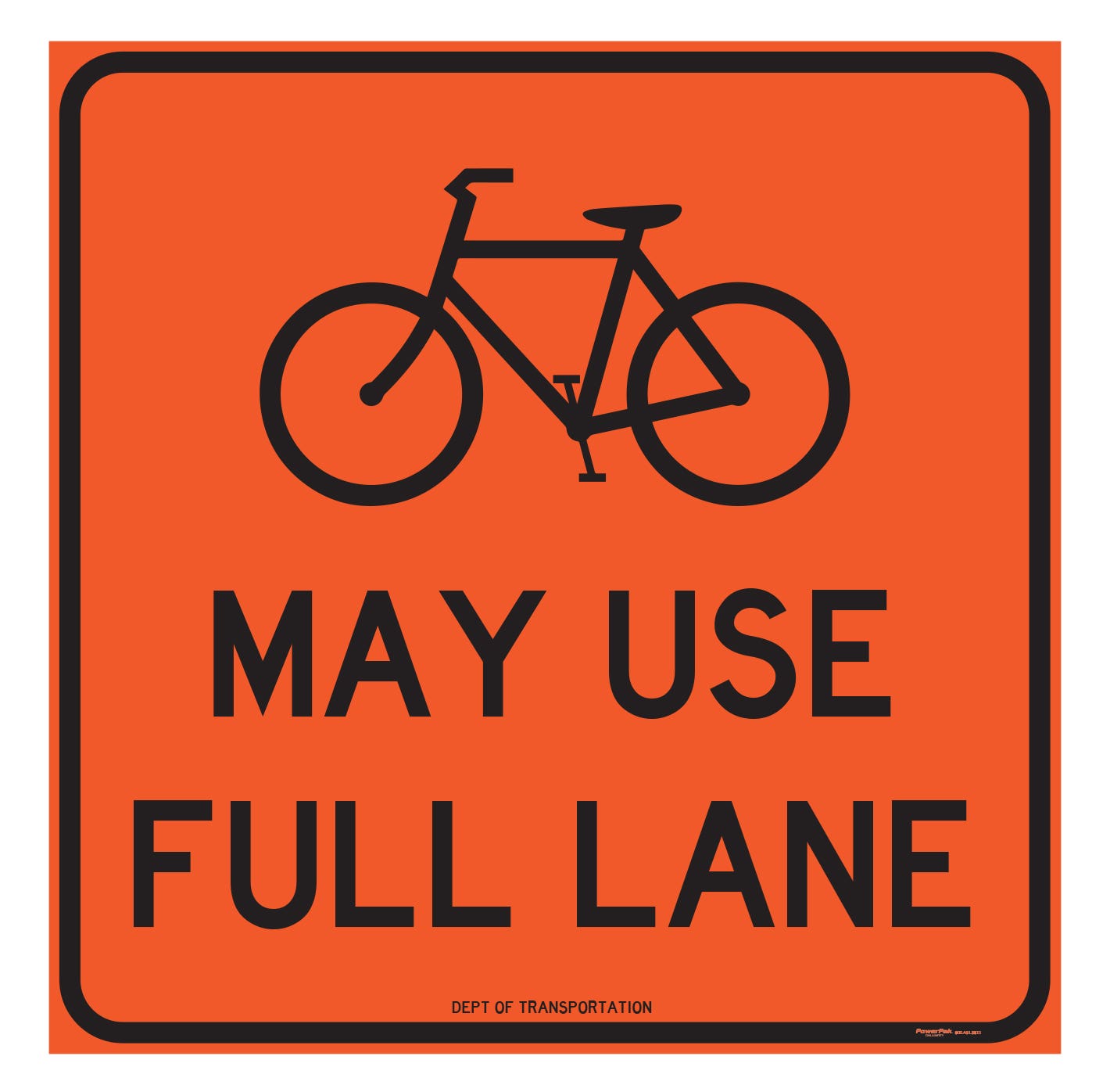 Bicycles may use full lane 2025