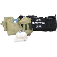 40Cal. Arc Flash Suit Kit - Includes Hard Hat, Hood, Jacket, Pants, Safety Glasses, Ear Plugs and Kit Bag