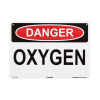 10x14 Danger Oxygen Rigid Plastic Sign