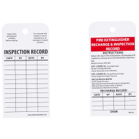 Fire Extinguisher Inspection Fillable Tags
