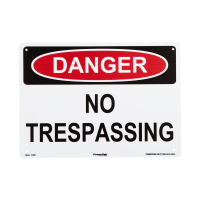 10x14 No Trespassing Sign