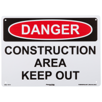 10x14 Construction Area Keep Out Sign