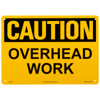 Overhead Work Caution Sign