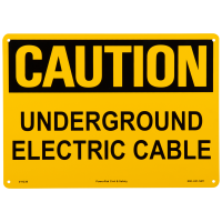 Underground Electric Caution Sign