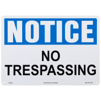No Trespassing Sign