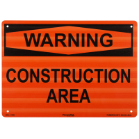 Construction Area Warning Sign