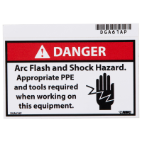 DANGER Arc Flash Sticker