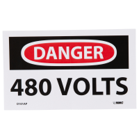 Danger 480 Volts Sticker