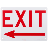 Left Arrow Exit Sign