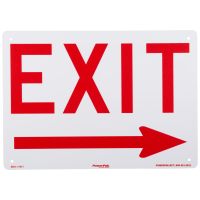 Right Arrow Exit Sign