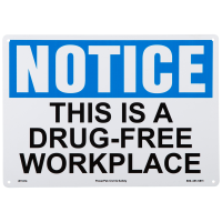 Drug Free Workplace Sign