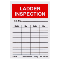 Ladder Inspection Fillable Label