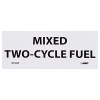 Mixed Two-Cycle Fuel Sticker