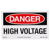 Danger High Voltage Sticker