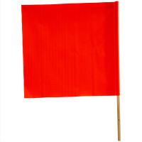 Orange Flags with 30" Dowel