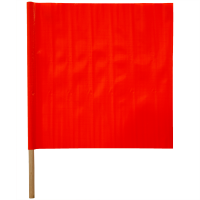 Fluorescent Flag with Dowel Rod