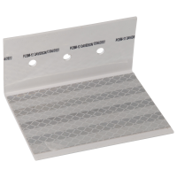 White Barricade Reflectors