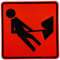 Men Working Image Sign