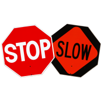 Aluminum Stop/Slow Paddle