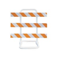 Type III Hi-Intensity Barricade - Diverts Traffic Left