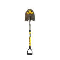 Professional Grade Fiberglass Short Handled Pointed Shovel