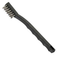Utility Brush, 3x7 Rows, Stainless Steel Bristles, Plastic Handle