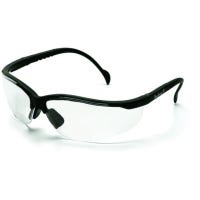 Bifocal Reader, Safety Glasses, Wraparound, Scratch Resistant, Clear Lens, 2.5 Strength