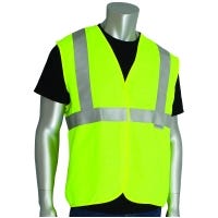 Yellow Class 2 Flame Resistant Modacrylic Solid Fabric Vest