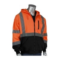 Orange Class 3 Hooded sweatshirt with black bottom