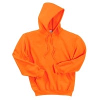 NEON Safety Orange Pullover Hooded Sweatshirt
