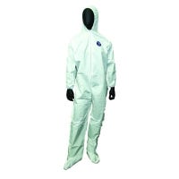 Coated Coveralls with hoods and boots
