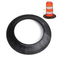 Tire Weight, for Traffic Barrels, 22lb-24lb Heavy, Black Rubber, Inner Diameter 22.5", Outer Diameter 34"-36"